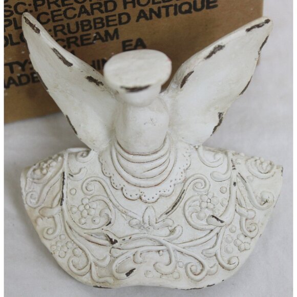 Southern Living Angel Place card Holder Cream Rubbed Antique Table Setting 70049 - Picture 3 of 8